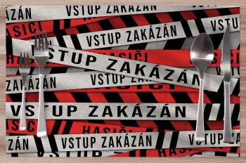 Prostírání Hasiči – vstup zakázán