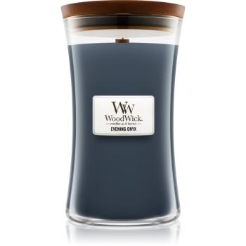 Woodwick Evening Onyx vonná svíčka s dřevěným knotem 609.5 g