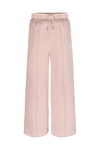 Detské tepláky Calvin Klein Jeans ružová farba, jednofarebné, IG0IG02875