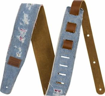 Fender Wrangler Ripped Paisley Denim Strap Kytarový pás Indigo