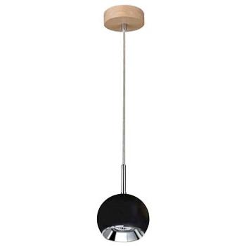 LED Lustr na lanku BALL WOOD 1xGU10/5W/230V matný dub (116564)