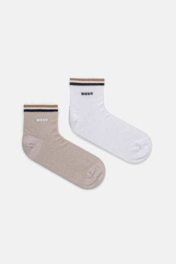 Ponožky BOSS 2-pak pánske, béžová farba