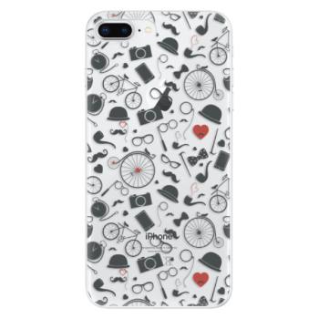 Odolné silikonové pouzdro iSaprio - Vintage Pattern 01 - black - iPhone 8 Plus