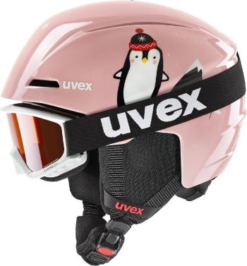 UVEX Viti Speedy Pro Set Pink Penguin 46-50 cm Lyžařská helma