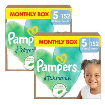 Pampers Harmonie 2 havi Pelenkacsomag 11-16kg Junior 5 (304db)
