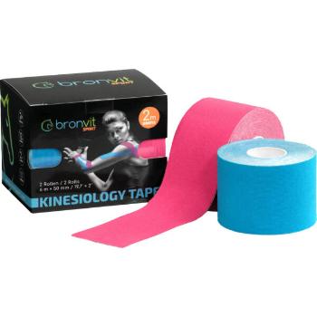 BronVit SPORT KINESIO TAPE SET 5 CM x 6 M Set kinesiologických tejpů, modrá, velikost