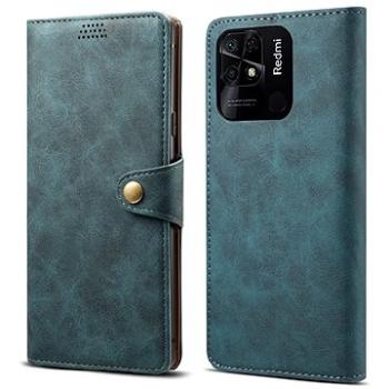  Lenuo Leather flipové pouzdro pro Xiaomi Redmi 10C, modrá (348280)