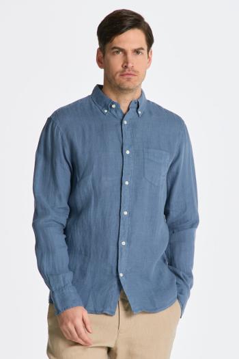 KOŠILE GANT REG UT GMNT DYED LINEN SHIRT SALTY SEA