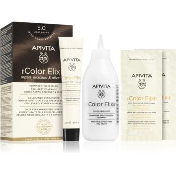 Apivita My Color Elixir barva na vlasy bez amoniaku odstín 5.0 Light Brown