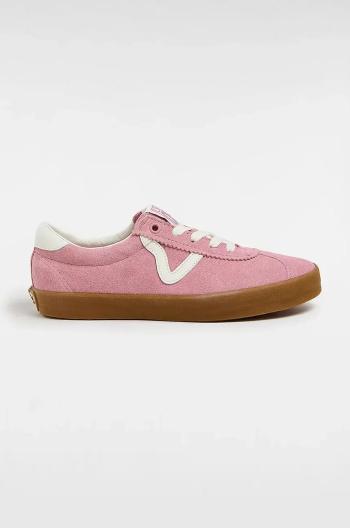 Semišové tenisky Vans Sport Low růžová barva, VN000D09PNK1