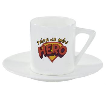 Espresso hrnek s podšálkem 100ml Táta je můj hero