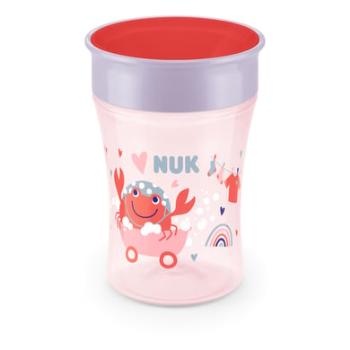 NUK Hrnek na pití Magic Hrnek 230 ml 360° okraj na pití červený