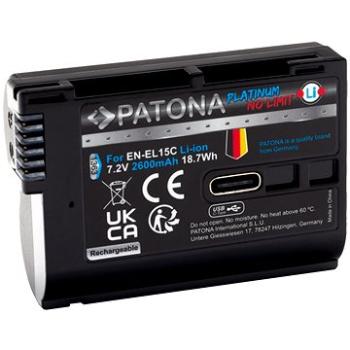 PATONA baterie pro Nikon EN-EL15C 2250mAh Li-Ion Platinum USB-C nabíjení (PT1363)