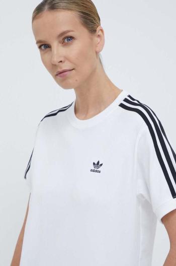 Tričko adidas Originals 3-Stripes Tee bílá barva, IR8051