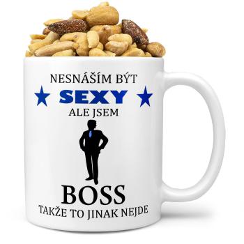 Hrnek Sexy boss (Náplň hrníčku: Směs slaných oříšků)