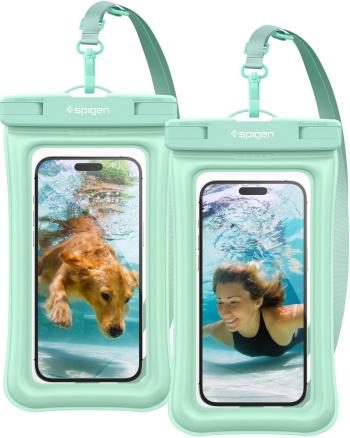 Pouzdro na mobil Spigen Aqua Shield WaterProof Floating Case A610 2 Pack Mint