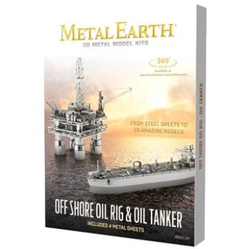 Metal Earth 3D puzzle Ropná plošina a tanker (deluxe set) (32309033786)