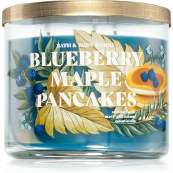 Bath & Body Works Blueberry Maple Pancakes vonná svíčka 411 g