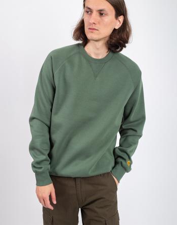 Carhartt WIP Chase Sweat Duck Green/Gold XL