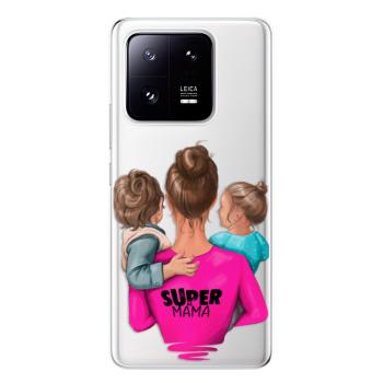 Odolné silikonové pouzdro iSaprio - Super Mama - Boy and Girl - Xiaomi 13 Pro