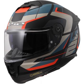 Moto přilba LS2 FF808 Stream II Road Matt Black Blue  S (55-56)