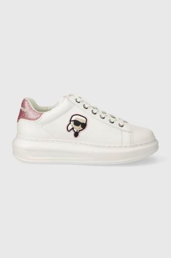 Kožené sneakers boty Karl Lagerfeld KAPRI bílá barva, KL62530N