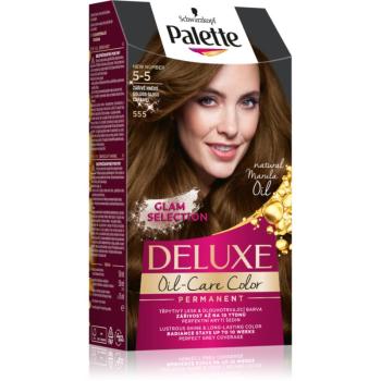 Schwarzkopf Palette Deluxe permanentní barva na vlasy odstín 5-5 555 Zářivě hnědý 1 ks