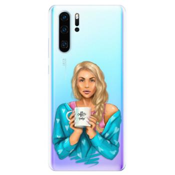 Odolné silikonové pouzdro iSaprio - Coffe Now - Blond - Huawei P30 Pro