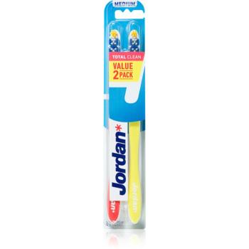 Jordan Total Clean Medium 2 pack zubní kartáček 2 ks