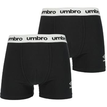 Umbro BOXER SHORT 2 PACK Pánské boxerky, černá, velikost