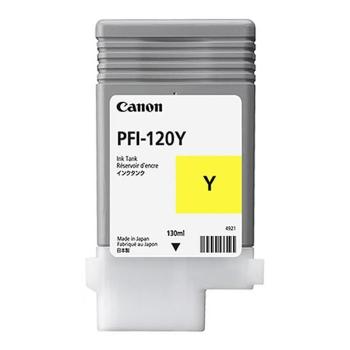 CANON PFI-120 Y - originální cartridge, žlutá, 130ml