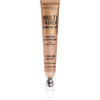 Rimmel Multi-Tasker Wake Me Up make-up a korektor pro rozjasnění pleti odstín 45 Classic Ivory 20 ml