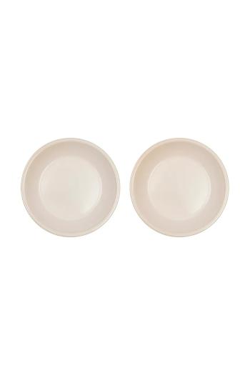 OYOY mélytányér készlet Yuka 19 x 19 x 4 cm 2 db bézs