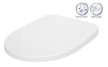 CERSANIT SEDÁTKO MODUO DUROPLAST, SOFT CLOSE, ANTIBAKTERIÁLNÍ, JEDNO TLAČÍTKO EASY-OFF K98-0184