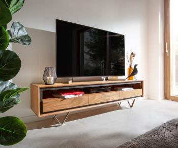 TV stolek Stonegrace 175 cm akácie přírodní 1 přihrádka 3