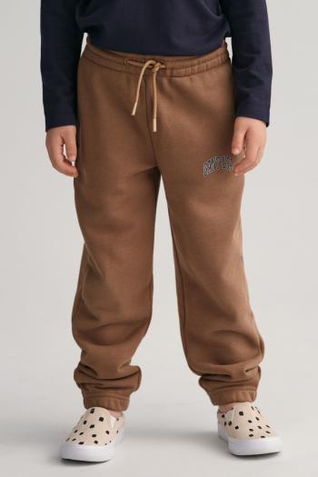 TEPLÁKY GANT RELAXED SWEAT PANTS COCOA BROWN