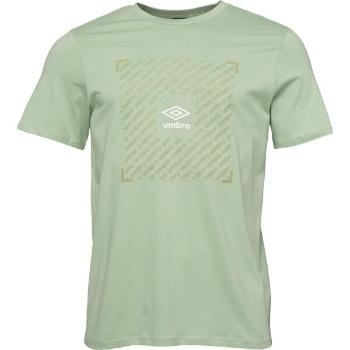 Umbro FTBL BOX GRAPHIC TEE Pánské triko, světle zelená, velikost