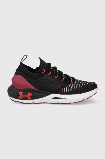 Běžecké boty Under Armour UA W HOVR Phantom 2 INKNT černá barva, na plochém podpatku, 3024155-601