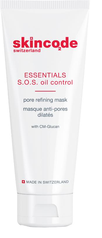 Skincode Jílová pleťová maska Essentials S.O.S. Oil Control (Pore Refining Mask) 75 ml