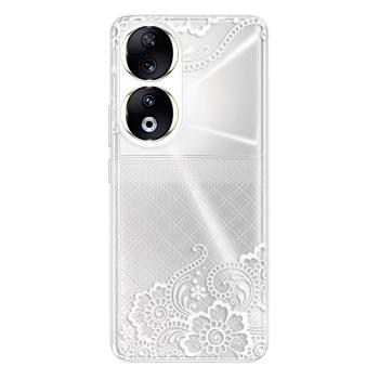 Odolné silikonové pouzdro iSaprio - White Lace 02 - Honor 90 5G