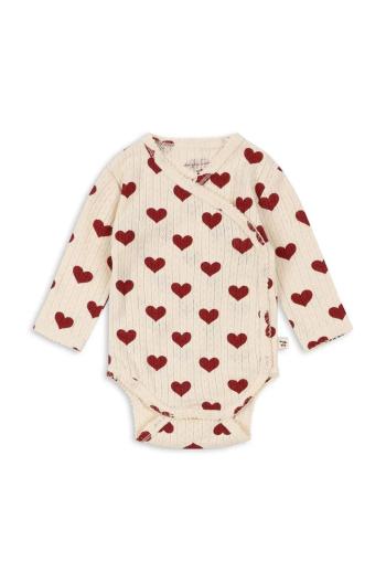 Bavlněné kojenecké body Konges Sløjd MINNIE NEWBORN BODY GOTS KS101609