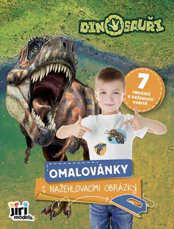 Omalovánky s nažehlovacími obrázky Dinosauři