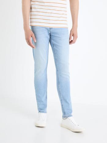 Celio Foslim Jeans Modrá