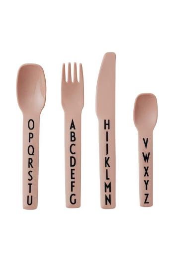 Sada dětských příborů Design Letters Kids cutlery 4-pack