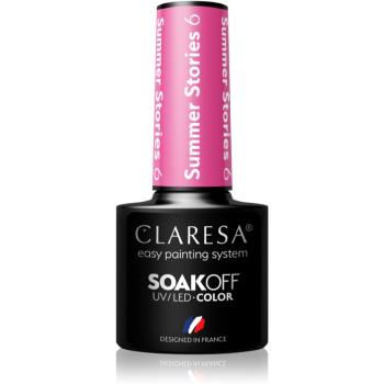 Claresa SoakOff UV/LED Color Summer Stories gelový lak na nehty odstín 6 5 g