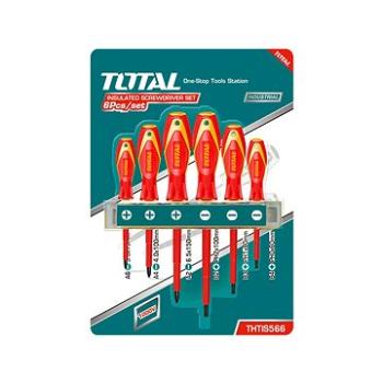 TOTAL-TOOLS Šroubováky, sada 6ks, 1000V, VDE, CrV, industrial (THTIS566)