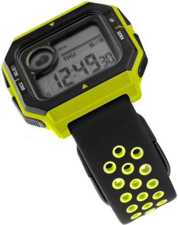 Szíj FIXED Sport Silicone Strap Universal 22mm - fekete-limezöld