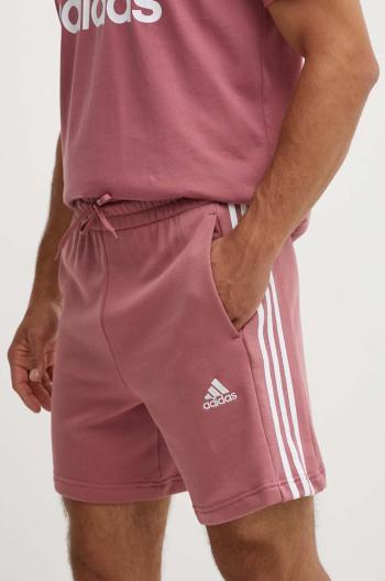 Bavlněné šortky adidas Essentials růžová barva, JG8492