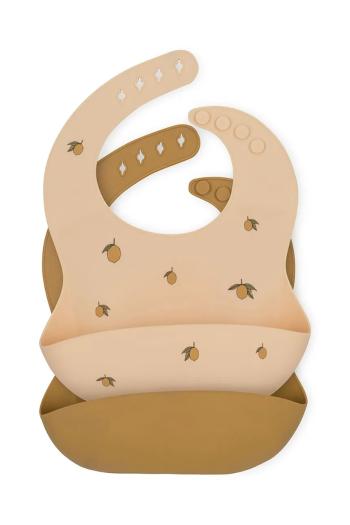 Detský podbradník Konges Sløjd 2-pak SILICONE BIB