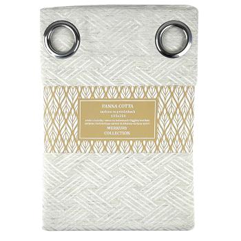 Sötétítő karikán Panna Cotta 135x250 naturál Merkury H